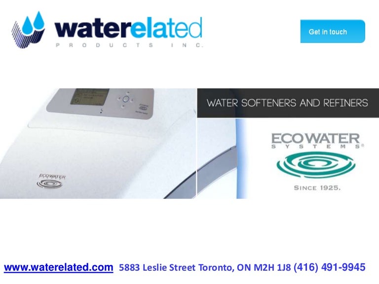EcoWater ECR 3500 R20/R30 Water Softener from Waterelated