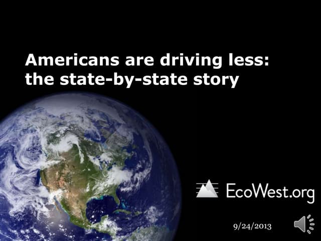 Americans are driving less: the sta...