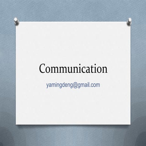Communication