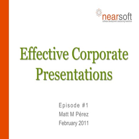 Effective Corporate Presentations 01