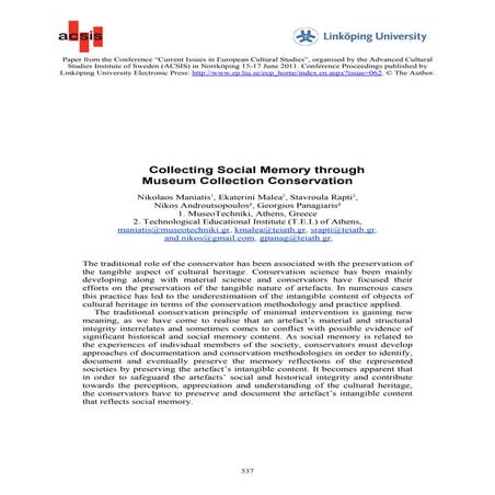 The Role of Museums in Shaping Cultural Heritage (www.kiu.ac.ug) | PDF
