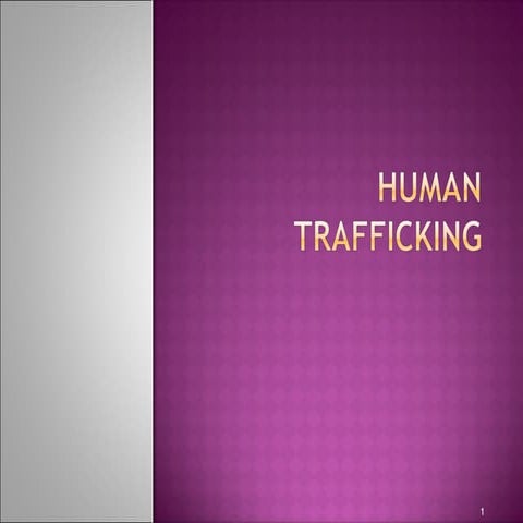 Human Trafficking