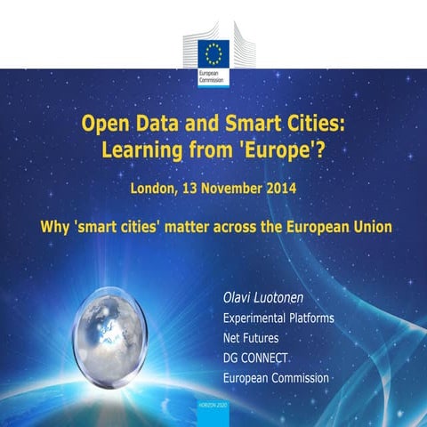 'Smart Cities'/'Open Data' event in Westminster on 13/11/14: EC/Olavi Luotone...