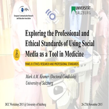 Exploring the Professional and Ethical Standards of Using Social Media as a T...