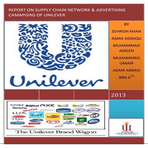 unilever supply chain network and advertising