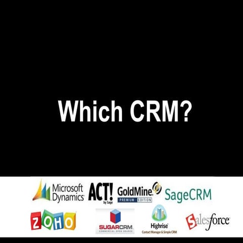 E crm m sc - warwick uni - crm solutions