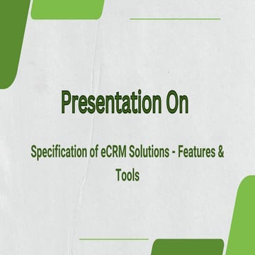 eCRM Solutions - Features & Tools PPT.pdf