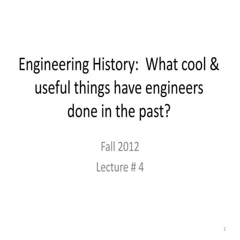 engineering history engineering history..