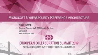ECS19 - Nicki Borell - Microsoft Cybersecurity Reference Architecture