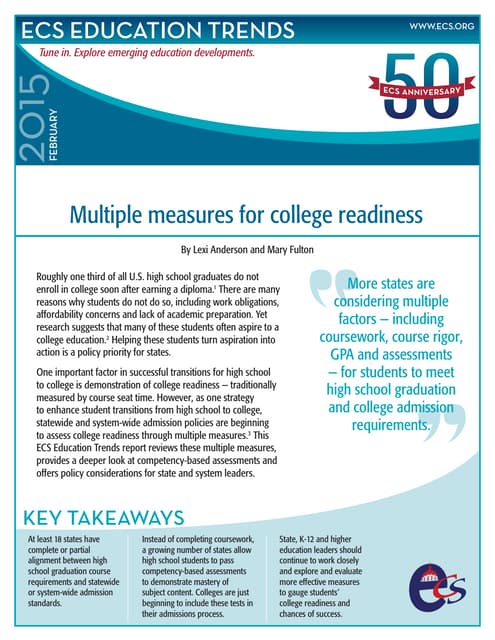 ECS Education Trends