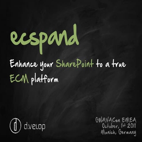 ecspand - Enhance your SharePoint to a true ECM Platform