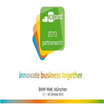 [ecspw2013] Session Executive 03: ecspand Qualitätsmanagement