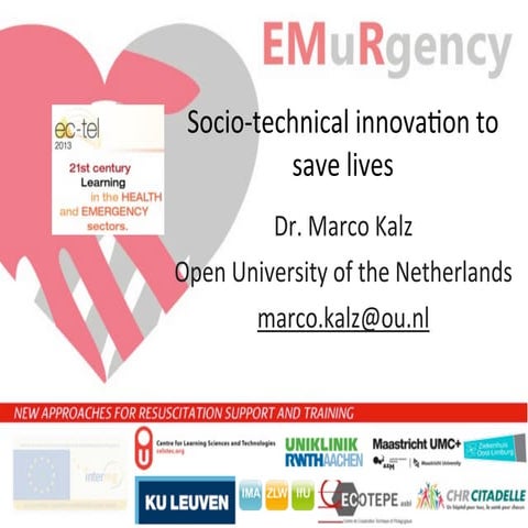 Socio-technical innovation to save lives