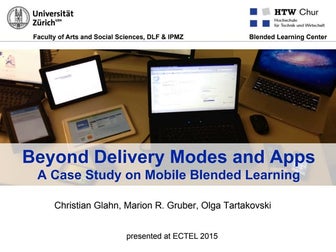 Beyond Delivery Modes and Apps - A Case Study on Mobile Blended Learning