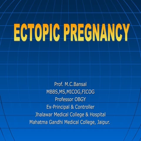 Ectopic pregnancy