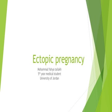Ectopic pregnancy