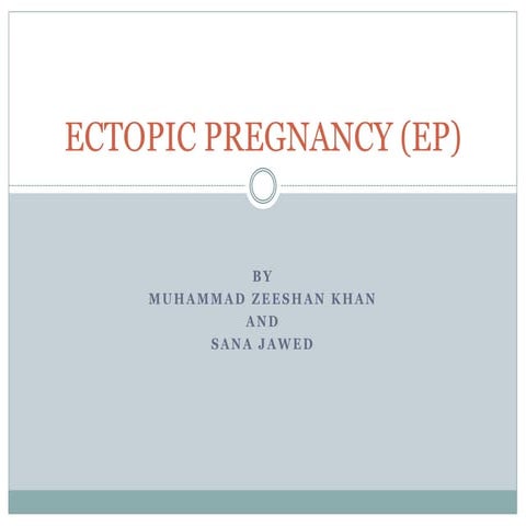 Ectopic pregnancy