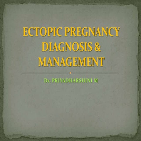 Ectopic pregnancy