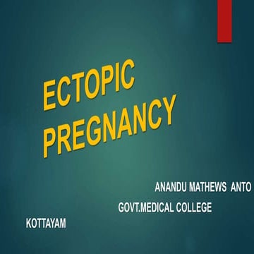 Ectopic pregnancy 