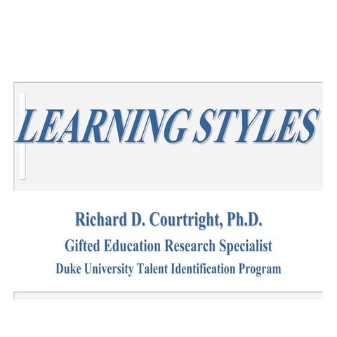 Differentiated Instruction Through Learning Styles Awareness