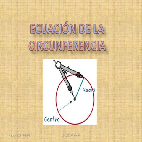 Ecuación de la circunferencia