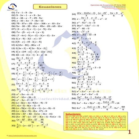 Ecuaciones complicados