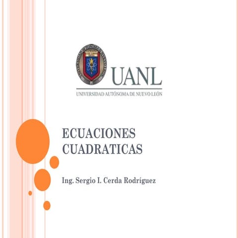 Ecuaciones cuadraticas