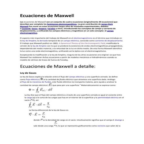 Ecuaciones de maxwell