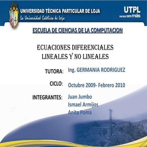 Ecuaciones Diferenciales