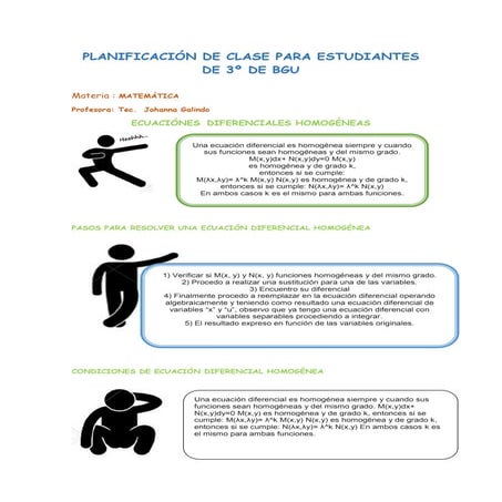 Ecuaciones diferenciales homogeneas