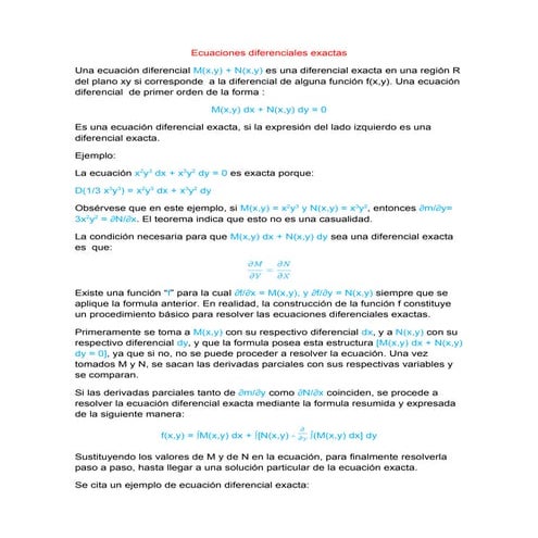 Ecuaciones diferenciales trabajo