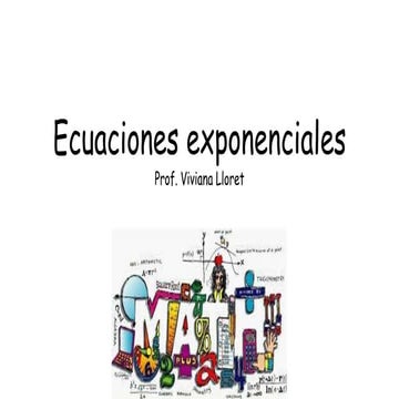 Ecuaciones exponenciales
