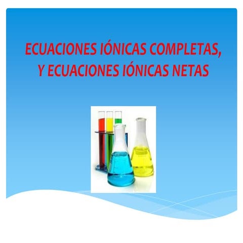Ecuaciones ionicas / Ecuaciones ionicas netas por Cristian Hermosa