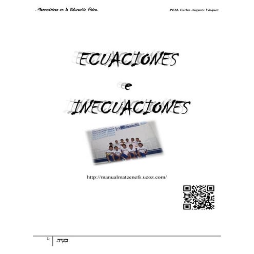 Ecuaciones y desigualdades