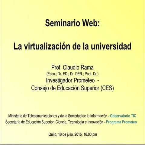 La virtualización de la universidad