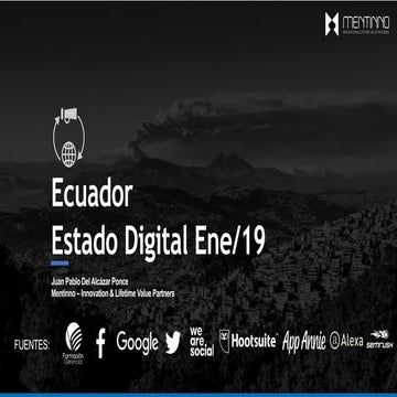 Ecuador Estado Digital - Estadísticas Digitales Enero 2019
