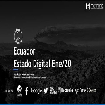 Ecuador Informe Estadísticas y Rankings Estado Digital Enero 2020