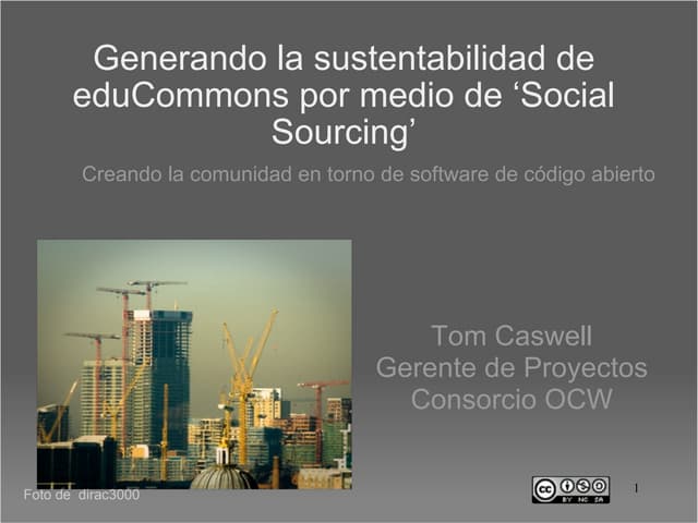 Spanish Version - Building eduCommons Sustainability Through Social Sourcing