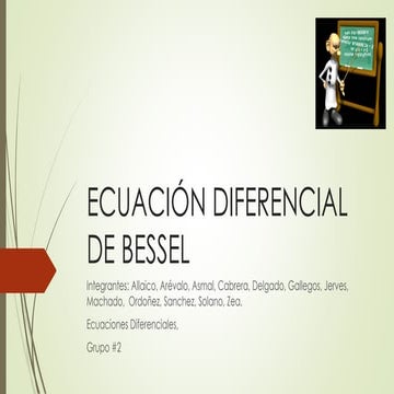 Ecucación de bessel