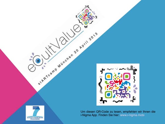 eCultValue presentation stARTcamp Munich 2013