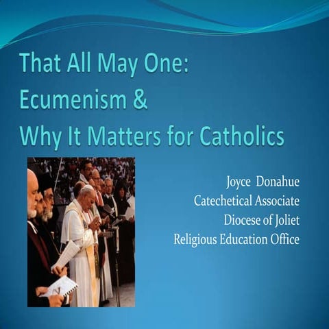 Ecumenism  intro aurora deanery