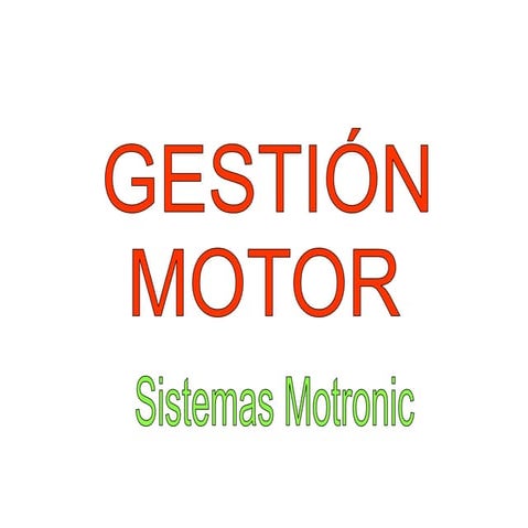 Ecu motronic
