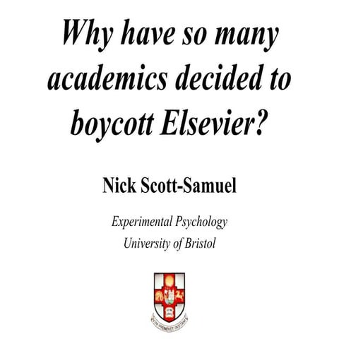 Why have so many academics decided to boycott Elsevier?