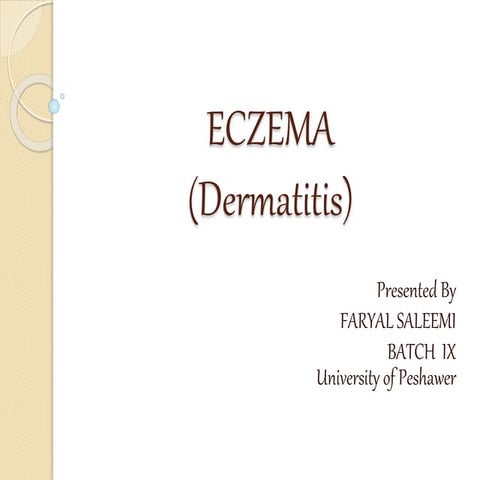 Eczema- A Chronic Skin Disease