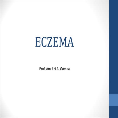 Eczema- case based- Under Graduate. power point