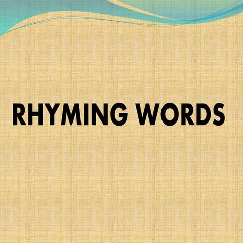 Rhyming words for kids ight and oat. Interesting to learn | PPTX