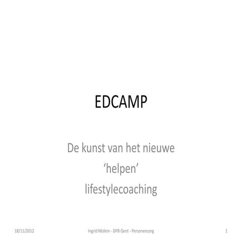 Lifestylecoaching - de kunst van het helpen | PPT
