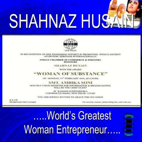 Shahnaz Husain | PPTX