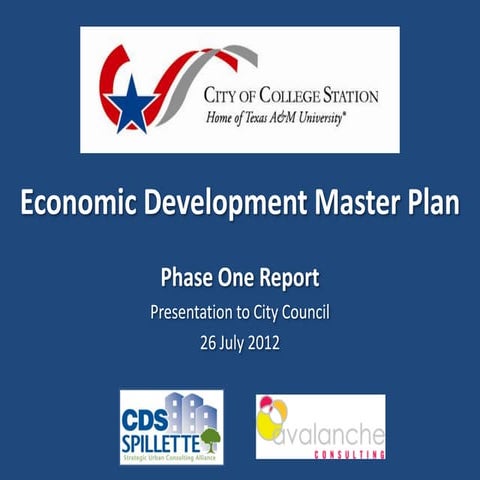 Economic Development Master Plan Phase I