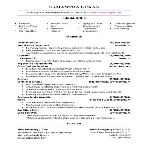 Mel Knight Resume 2016 | PDF